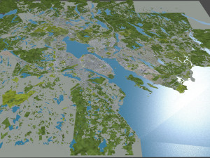 halifax city nova scotia canada 50km Model 3D