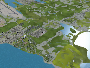 halifax city nova scotia canada 50km Model 3D