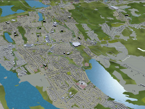 halifax city nova scotia canada 50km Model 3D