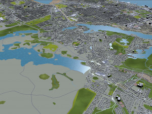 halifax city nova scotia canada 50km Model 3D