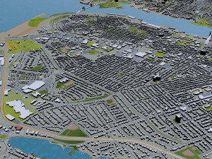 halifax city nova scotia canada 50km Model 3D