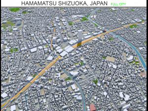 hamamatsu city shizuoka japan 90km 3D Model