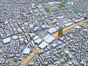 hamamatsu city shizuoka japan 90km Modelo 3D