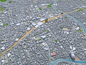 hamamatsu city shizuoka japan 90km Modelo 3D