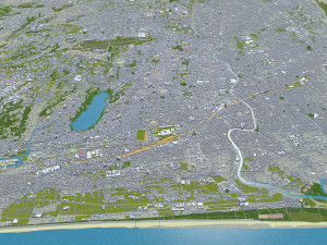 hamamatsu city shizuoka japan 90km Modelo 3D