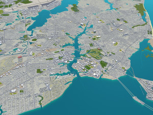 hampton city virginia usa 30km Model 3D