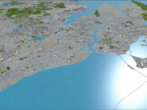 hampton city virginia usa 30km Model 3D