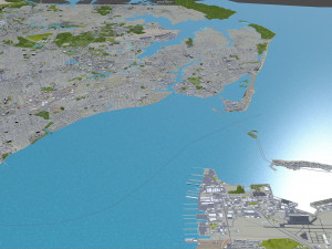 hampton city virginia usa 30km Model 3D