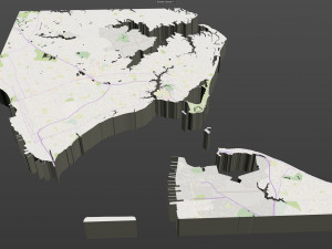 hampton city virginia usa 30km Model 3D