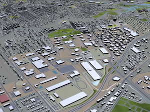 hampton city virginia usa 30km Model 3D