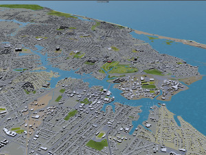 hampton city virginia usa 30km Model 3D