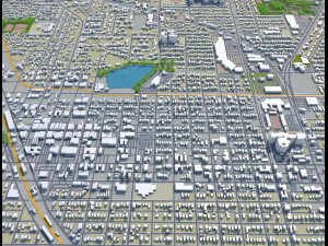 harlingen city texas usa 40km 3D मॉडल
