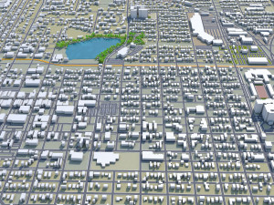 harlingen city texas usa 40km 3D मॉडल