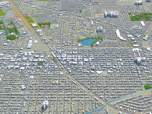 harlingen city texas usa 40km 3D मॉडल