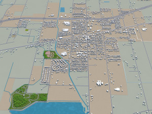 harlingen city texas usa 40km 3D मॉडल