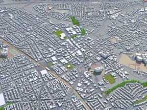 hayward city california usa 20km Model 3D