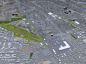 hayward city california usa 20km Model 3D
