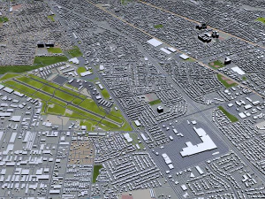 hayward city california usa 20km 3D Model