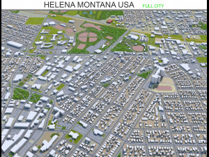 helena city montana usa 20km Modello 3D