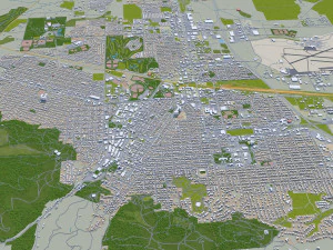 helena city montana usa 20km 3D Model