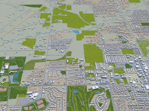 helena city montana usa 20km 3D Model