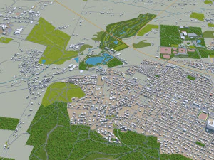 helena city montana usa 20km 3D Model