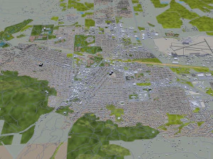 helena city montana usa 20km 3D Model