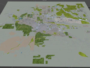 helena city montana usa 20km 3D Model