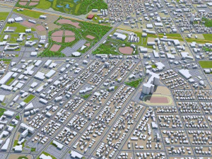 helena city montana usa 20km 3D Model