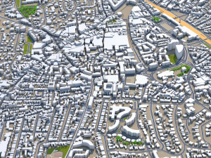 hilversum city netherlands 20km Modèle 3D