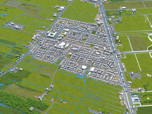 hilversum city netherlands 20km Modèle 3D