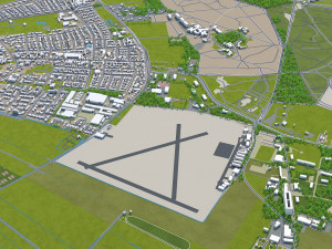 hilversum city netherlands 20km Modèle 3D