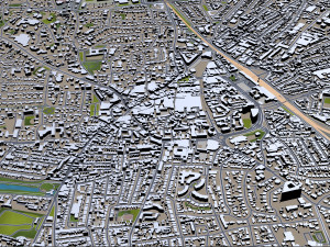 hilversum city netherlands 20km Modèle 3D