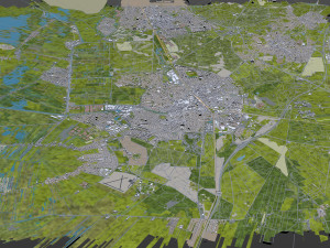 hilversum city netherlands 20km Modèle 3D