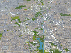 huntsville city alabama usa 50km Modelo 3D