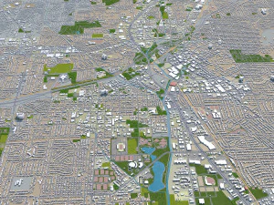 huntsville city alabama usa 50km 3D Model