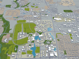 huntsville city alabama usa 50km Modelo 3D