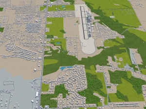 huntsville city alabama usa 50km Modelo 3D