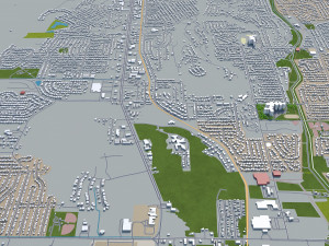huntsville city alabama usa 50km Modelo 3D
