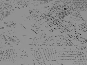 huntsville city alabama usa 50km 3D Model