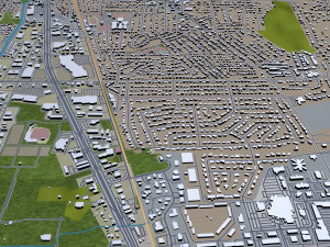 huntsville city alabama usa 50km Modelo 3D