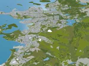 iceland city 1400km 3D 模型