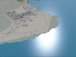 iceland city 1400km 3D Model