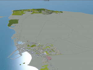 iceland city 1400km 3D 模型