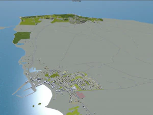iceland city 1400km 3D Model
