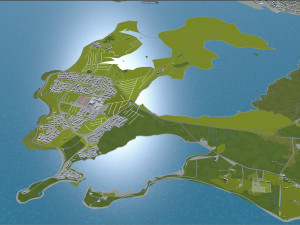 iceland city 1400km 3D 模型