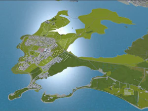 iceland city 1400km 3D Model