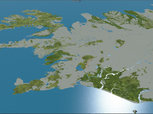 iceland city 1400km 3D 模型