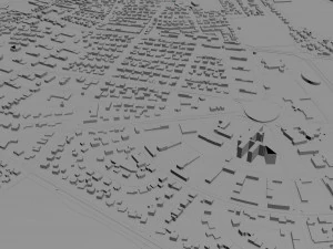 iceland city 1400km 3D Model