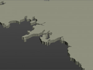 iceland city 1400km 3D 模型